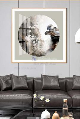 File gốc File tranh hiện đại pha lê gương KF64810 (phong cách) cổ điển