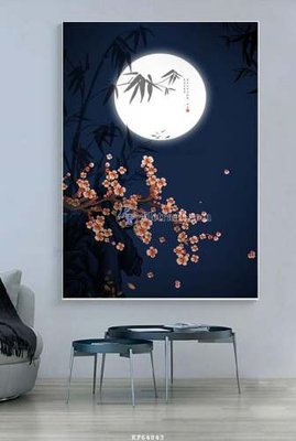 File tranh File tranh hiện đại pha lê gương KF64843 (gốc) in vải canvas