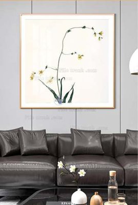 File tranh File tranh hiện đại pha lê gương KF64848 (bản gốc) treo quán cafe