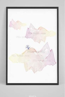 File ảnh File tranh hiện đại pha lê gương KF64874 (gốc) in Hiflex