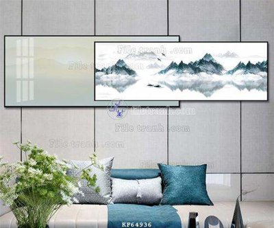 File tranh File tranh hiện đại pha lê gương KF64936 (bản gốc) in lụa 3D