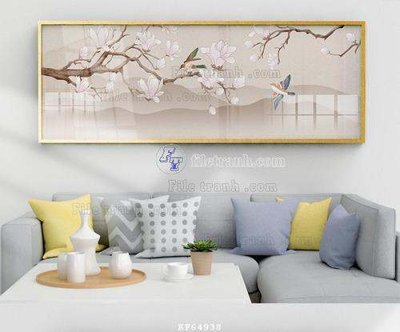 File ảnh File tranh hiện đại pha lê gương KF64938 (gốc) in PP, decal