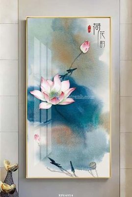 Download file gốc File tranh hiện đại pha lê gương KF64954 (in mica) trang trí