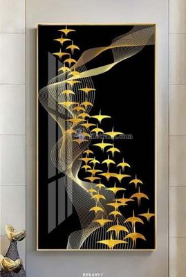 File PSD File tranh hiện đại pha lê gương KF64957 (chất lượng in ấn)