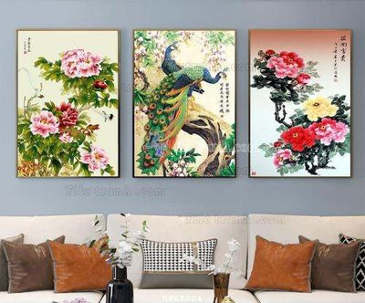 File gốc File tranh hiện đại pha lê gương KF65004 cho in ấn và thiết kế