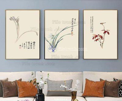 Download file File tranh hiện đại pha lê gương KF65014 (gốc) cho xưởng in