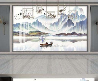 Download file File tranh hiện đại pha lê gương KF65017 (gốc) in mica bàn thờ