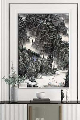 Tải file gốc File tranh hiện đại pha lê gương KF65037 dùng cho in ấn