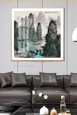 File gốc File tranh hiện đại pha lê gương KF65044 (cho in ấn) từ kho Filetranh