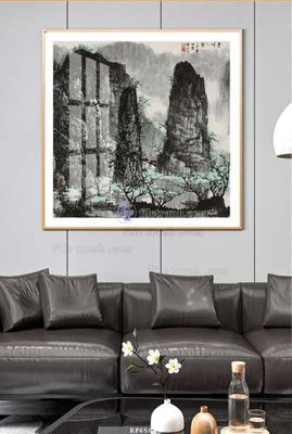 Ảnh gốc File tranh hiện đại pha lê gương KF65048 (siêu chi tiết) để in ấn