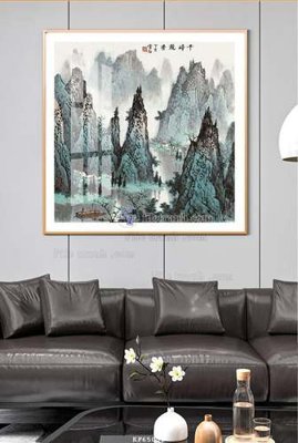 File gốc in ấn File tranh hiện đại pha lê gương KF65056 chuẩn màu CMYK