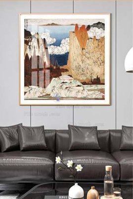 Chi tiết file gốc File tranh hiện đại pha lê gương KF65108 (cho in tráng gương)