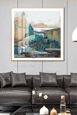 File ảnh File tranh hiện đại pha lê gương KF65114 (gốc) cho trang trí nhà hàng