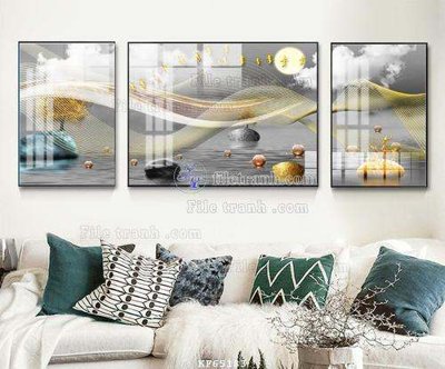 File ảnh File tranh hiện đại pha lê gương KF65183 (gốc) in quảng cáo ngoài trời