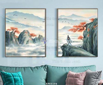 File PSD File tranh hiện đại pha lê gương KF65194 (bản gốc) dễ dàng edit