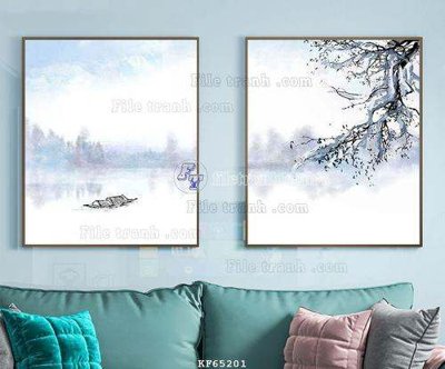 Tải file File tranh hiện đại pha lê gương KF65201 (gốc) chủ đề phong thủy