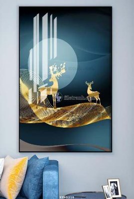 Ảnh mô tả file gốc in mica File tranh hiện đại pha lê gương KF65218