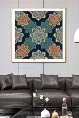 File gốc File tranh hiện đại pha lê gương KF65258 (thiết kế) cho in ấn