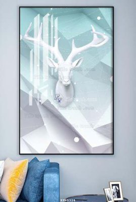 File gốc File tranh hiện đại pha lê gương KF65324 (chuẩn CMYK) cho nhà in