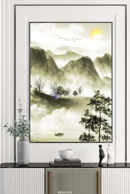 File in trần File tranh hiện đại pha lê gương KF65393 (bản gốc) đại dương