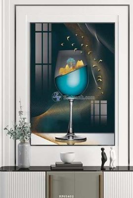 File gốc File tranh hiện đại pha lê gương KF65402 (trang trí) phòng trẻ em