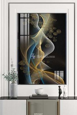 File tranh File tranh hiện đại pha lê gương KF65447 (gốc) chủ đề con người