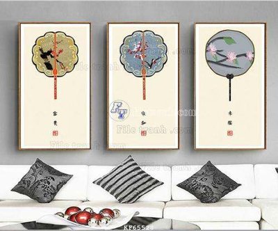 File tranh File tranh hiện đại pha lê gương KF65528 (bản gốc) treo tường