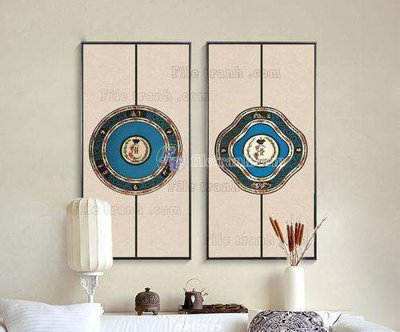 File gốc File tranh hiện đại pha lê gương KF65529 (phong cách) châu Âu