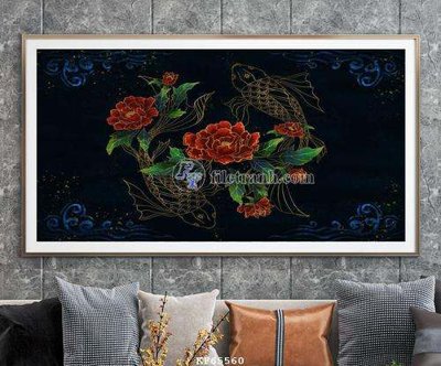 File gốc File tranh hiện đại pha lê gương KF65560 (cho in UV) siêu nét