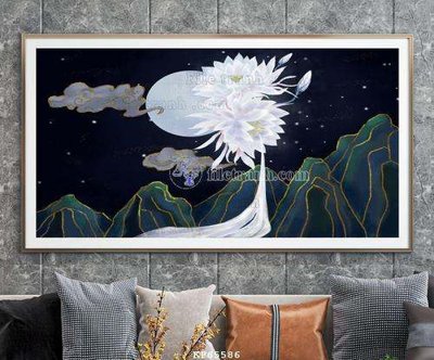 Tải file File tranh hiện đại pha lê gương KF65586 (gốc) chủ đề phong thủy