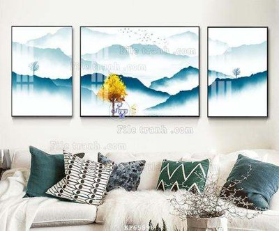 File tranh quảng cáo File tranh hiện đại pha lê gương KF65598 (file gốc) chuyên nghiệp