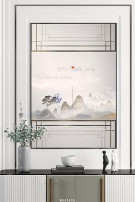 File tranh in tráng gương File tranh hiện đại pha lê gương KF65603 (siêu nét)
