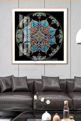 File gốc File tranh hiện đại pha lê gương KF65610 (PNG) nền trong suốt