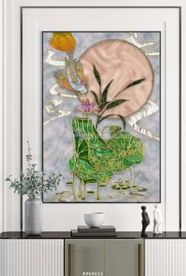 File PSD File tranh hiện đại pha lê gương KF65612 (bản gốc) cho nhà in