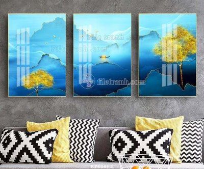 Download file gốc File tranh hiện đại pha lê gương KF65652 (in lụa) nghệ thuật