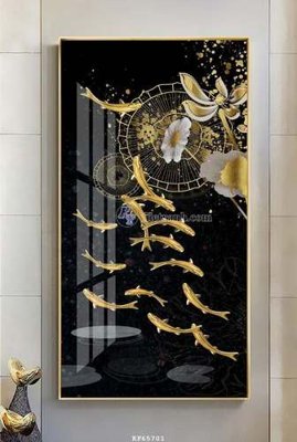 File tranh gốc in trần nhà File tranh hiện đại pha lê gương KF65701 3D