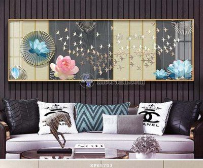 File gốc File tranh hiện đại pha lê gương KF65703 (vector) cho in ấn