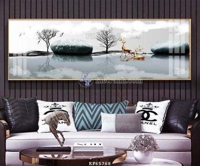 File gốc File tranh hiện đại pha lê gương KF65768 (in mica) cắt laser