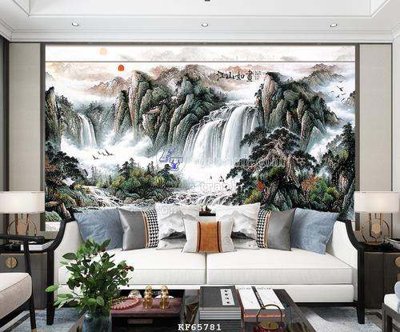 File in trần File tranh hiện đại pha lê gương KF65781 (bản gốc) phong cảnh