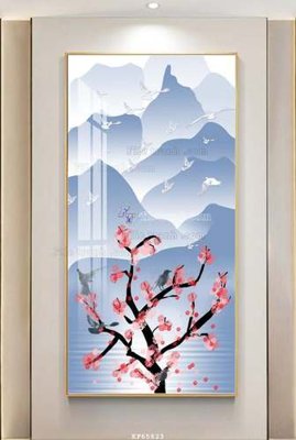 File gốc File tranh hiện đại pha lê gương KF65823 (thiết kế) cho in ấn