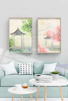 Download file gốc File tranh hiện đại pha lê gương KF65827 (in lụa) tranh 3D