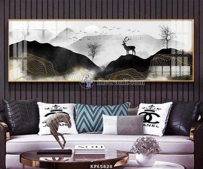 File PSD File tranh hiện đại pha lê gương KF65828 (bản gốc) đã tách nền