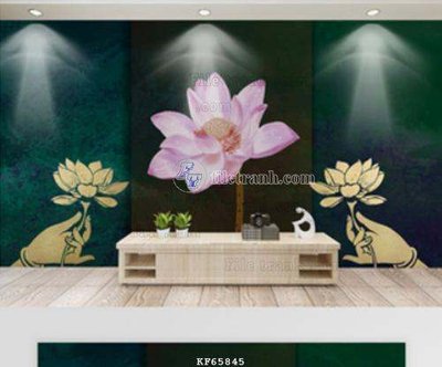 File gốc File tranh hiện đại pha lê gương KF65845 (in lụa) tranh mã đáo