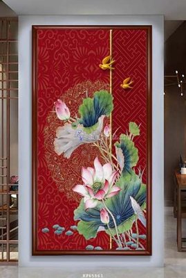 File tranh File tranh hiện đại pha lê gương KF65861 (gốc) in vải canvas