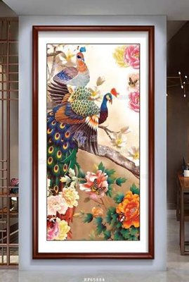 File gốc File tranh hiện đại pha lê gương KF65884 (chuẩn màu) cho in offset