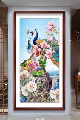 File gốc File tranh hiện đại pha lê gương KF65910 (chuẩn CMYK) cho nhà in