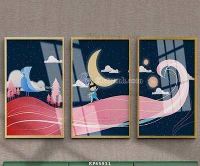 File PSD in ấn File tranh hiện đại pha lê gương KF65931 (chất lượng cao)