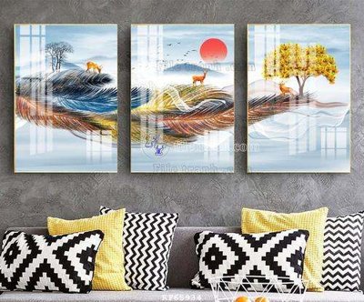 File tranh File tranh hiện đại pha lê gương KF65934 (ảnh gốc) không bị mờ