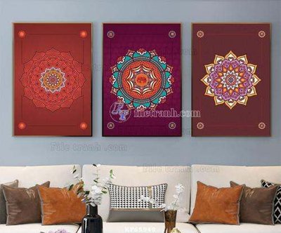 File gốc File tranh hiện đại pha lê gương KF65948 (in lụa) tranh phong thủy