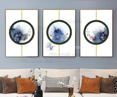 Tải file File tranh hiện đại pha lê gương KF65951 (gốc) chủ đề tâm linh